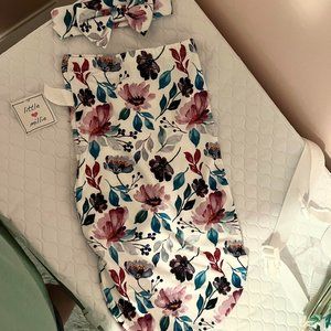 Little Mille Swaddle with Matching Bow
